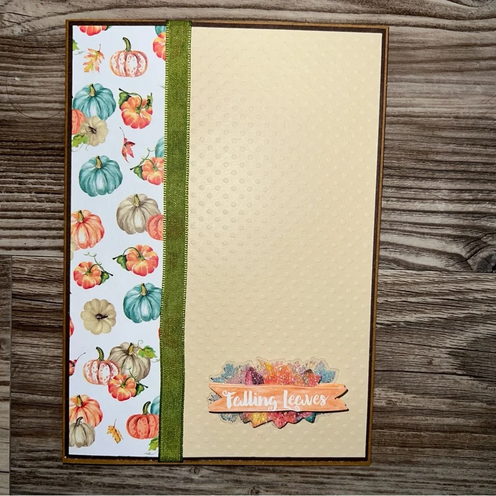 Handmade Fall Greeting Cards Set of 6 5”x7” With Envelopes